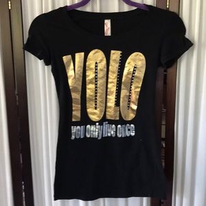 Bling Bling Yolo you only live once t-shirts